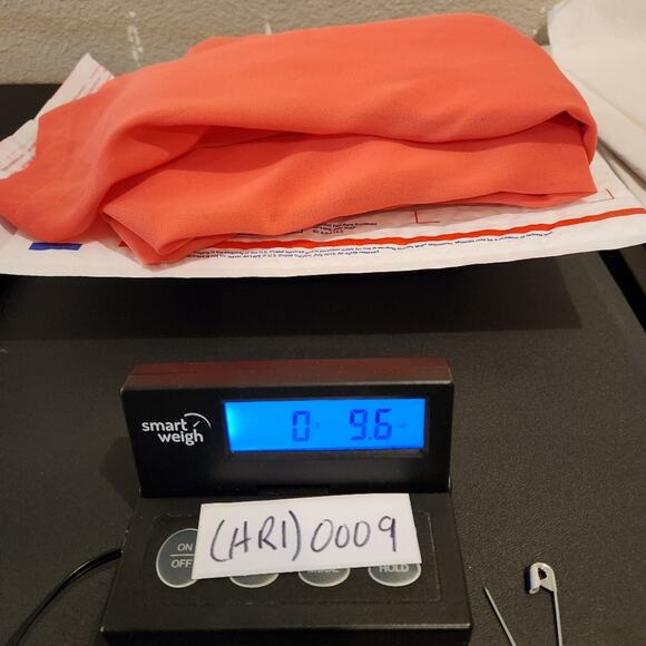 YA LOS ANGELES Coral Orange Silk Blend High-Neck Lined Mini Dress Womens Large L - Picture 12 of 12